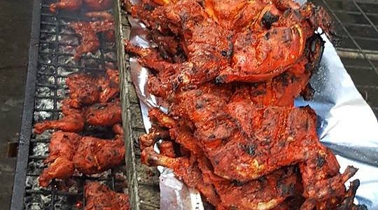Grilled chicken prepared at Campus Cafeteria