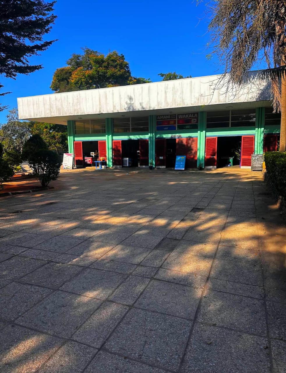 Exterior view of Campus Cafeteria at UDSM Main Campus